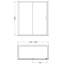 nuie Lucie 1700mm Chrome Sliding Shower Door