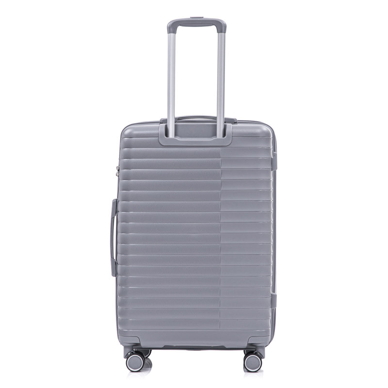 14 "/ 20" / 24 "/ 28" 4 pièces / ensemble dans une valise à roulettes en PP, Light Gray