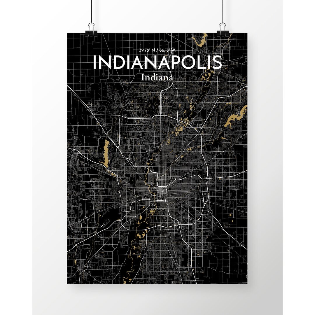 Poster Indianapolis City Map