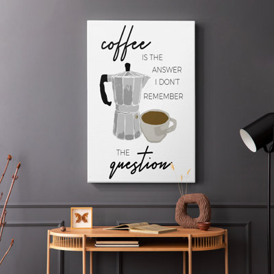 Coffee is the Answer -Gallery Wrapped Cavas