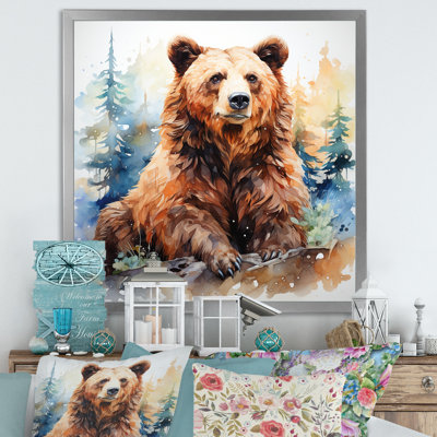 Brown Bear Forest Portrait II - Bear 2 Wall Art