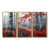 Toile avec cadre flottant or