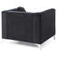 Fauteuil incliné noir élégant Sleek-1940103328