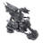 Biker Dragon on Skeleton Chopper Figurine