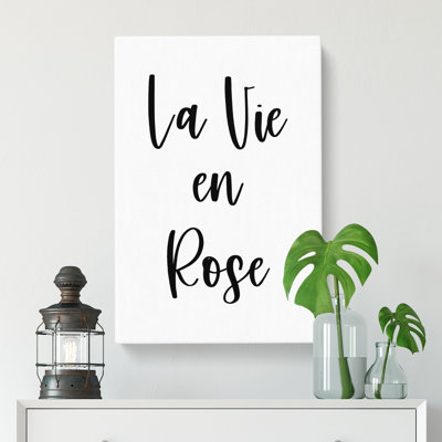 La Vie En Rose - Wrapped Canvas