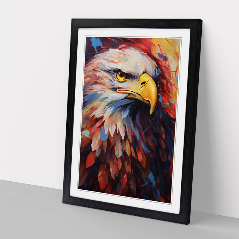 Eagle No.2 - Framed Print, Black Framed, 46cm H x 34cm W