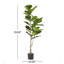 Figuier Achille artificiel en pot-368691915
