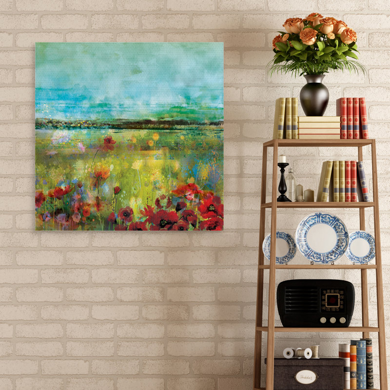 «Abstract Meadow Colorful Wildflowers» par Willowbrook Red Barrel Studio