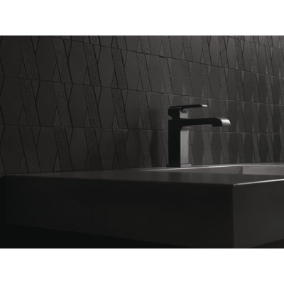 Ara Matte Black Bathroom Faucet, Single Hole Bathroom Sink Faucet for Vanity, Matte Black