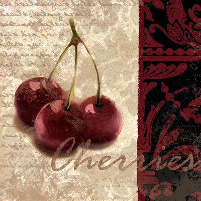 Cherries - Wrapped Canvas Painting