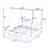 Wooden Car-Shaped Bed With LED Headlights And Backrest-1321710453