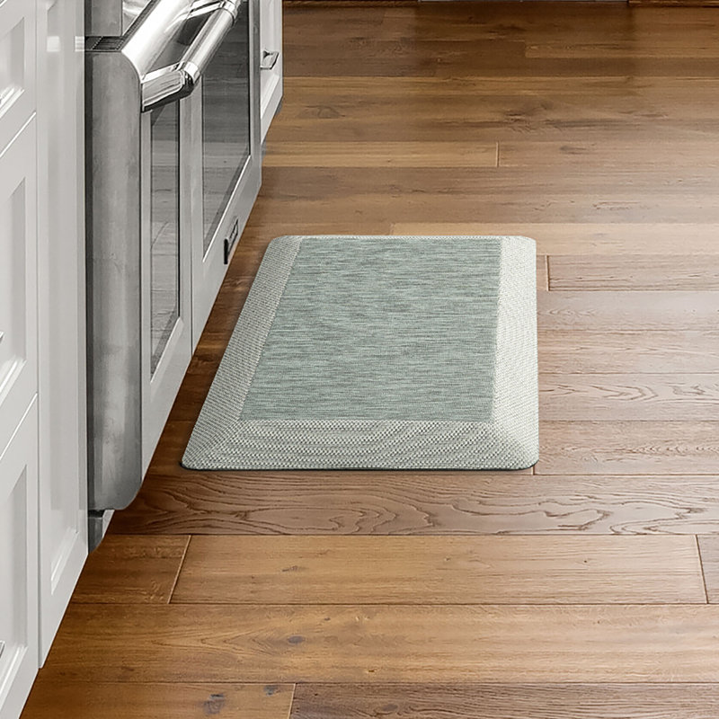 Tapis de cuisine Martha Stewart Mira, Menthe, Rectangle 1 pi 8 po x 2 pi 8 po