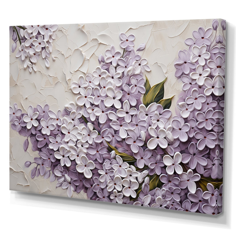 «Blooming Lilac Melody VI» sur toile, H 12 po x l 20 po x P 1 po, Toile tendue