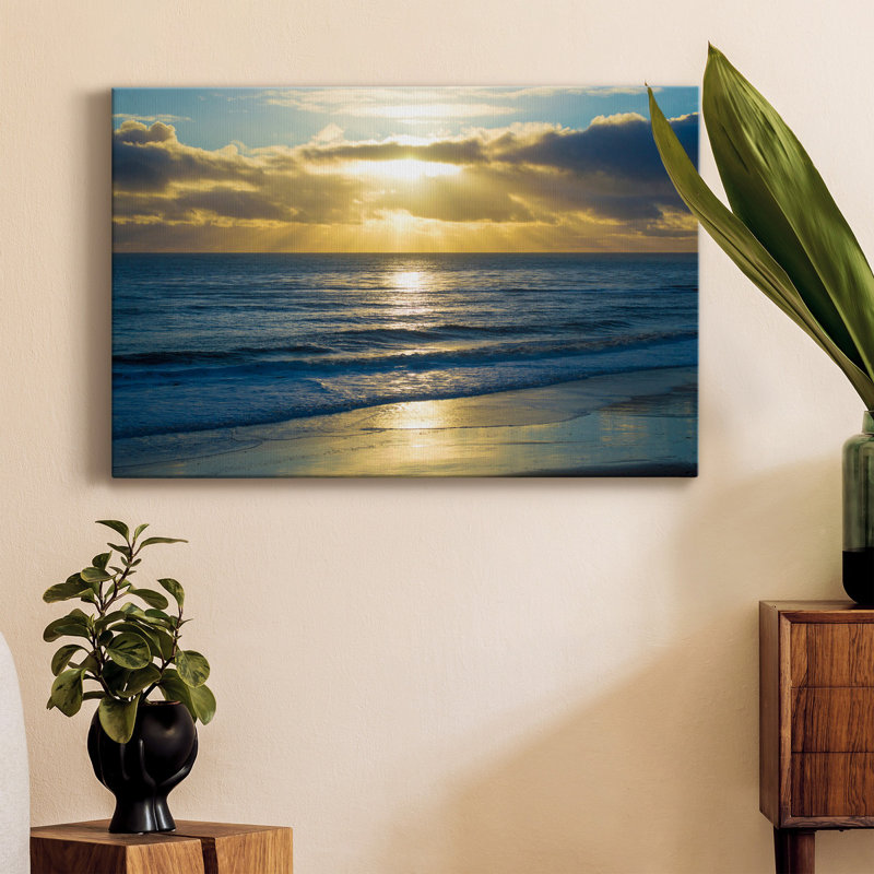 Beach Sunset Surfers - Photographie sur toile tendue, H 12 po x l 8 po x P 1 po