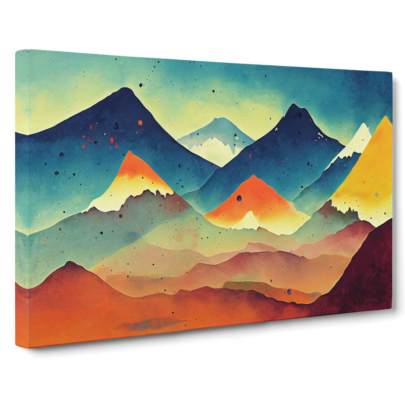 Mountain Splash Vol.3 Abstract - Wrapped Canvas