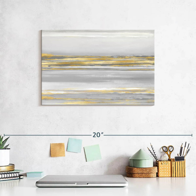 Subtle Reflections With Grey, 8" H x 12" W