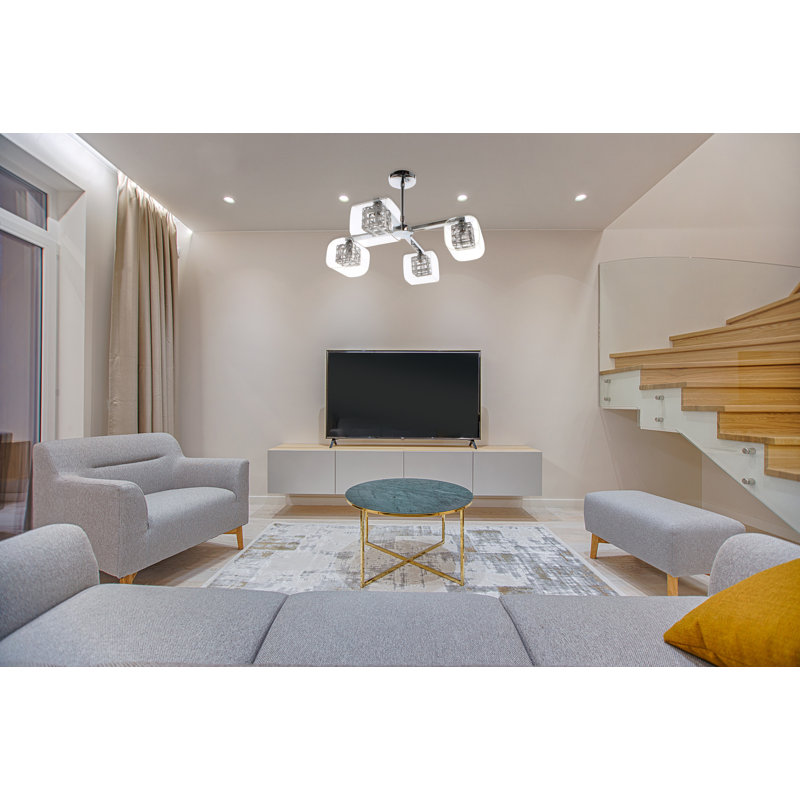Johnathan Glass Semi Flush Mount