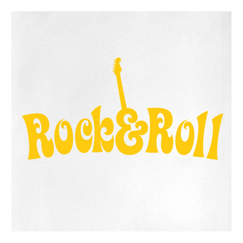 Entertainment Wall Decal, Dark Yellow