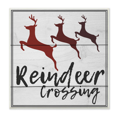«Reindeer Crossing Sign», impression