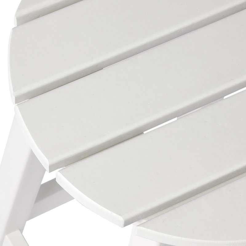 Tabouret de bar rond 29 po Laguna, Blanc