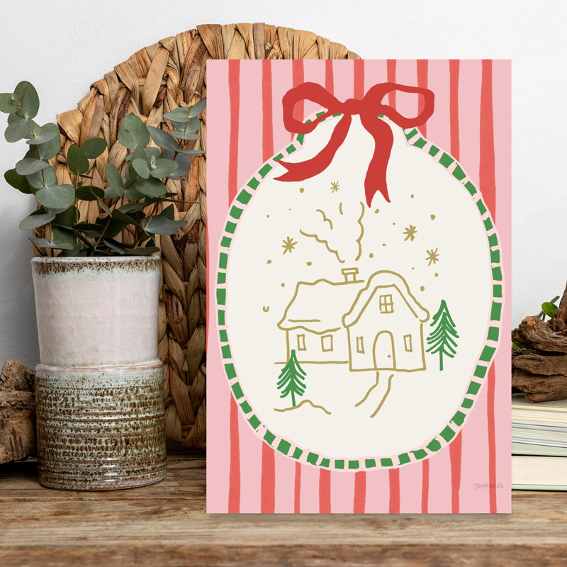 Christmas Doodle II 1 Piece Wrapped Canvas Wall Art, 45.72cm H x 30.48cm W