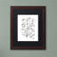 « simple fleur doodle », impression sur toile encadrée-19607756-19607757-70583039