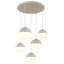 Hollier 5 - Light White Geometric Pendant