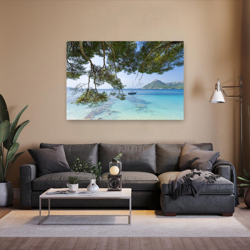 «Dreaming of the Sea», reproduction d'art mural côtier abstrait, H 40 po x l 60 po