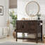 Ensemble de meuble-lavabo de salle de bain avec lavabo 35 po Chimira, brun rustique-761765469-742536495