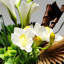 Ornements de fleurs simulées