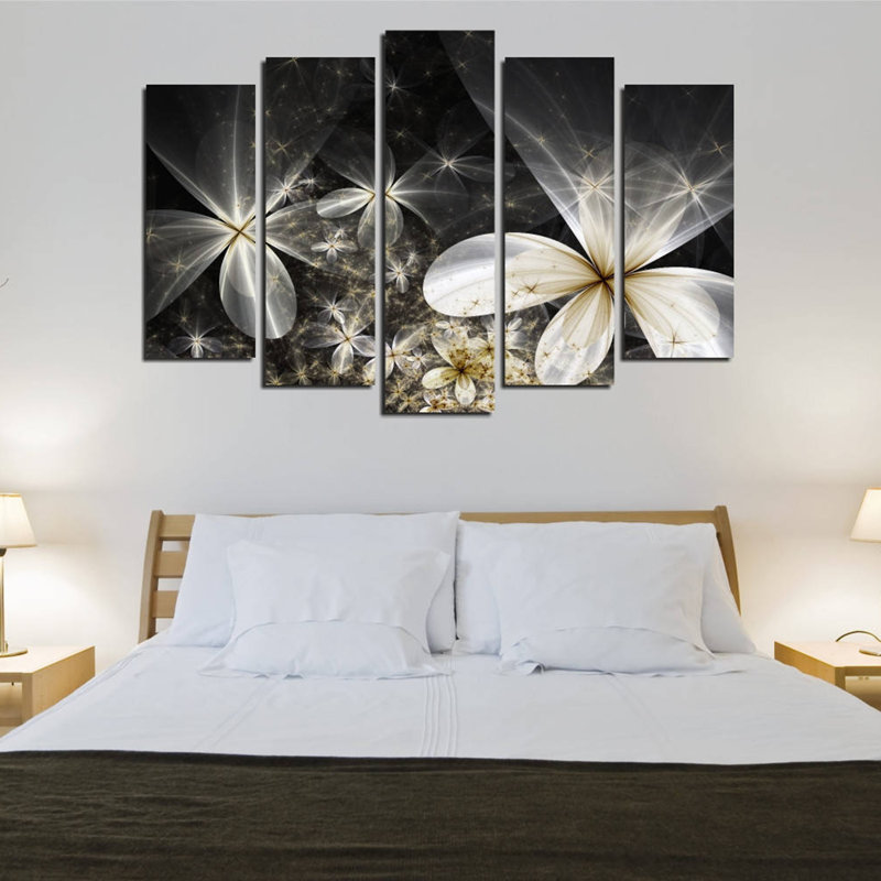 Ensemble de 5 impressions sur toile tendue