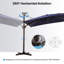 11' X 9' Rectangular Cantilever Umbrella, Base Included-1756934824