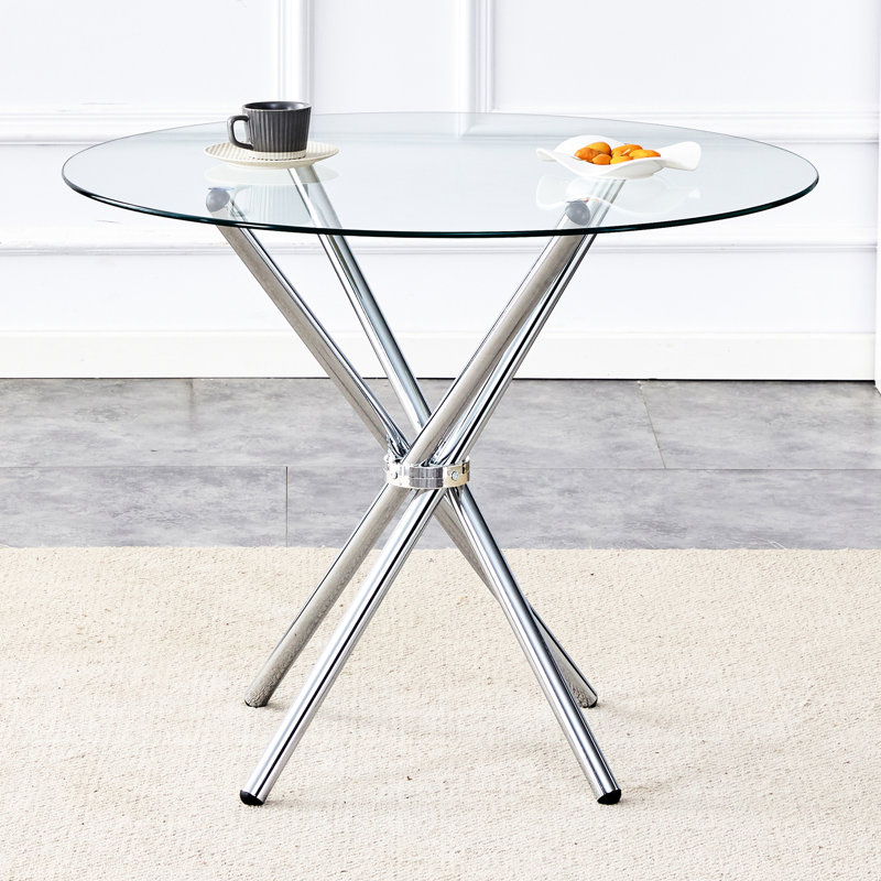 Table de salle à manger Modern Simplicity, Argent argent