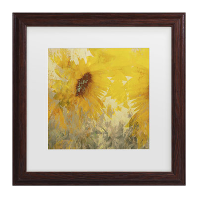 Nel Talen  Sunflower Matted Framed Art