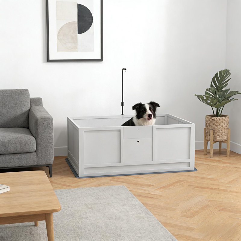 Spacious Whelping Box Pet Dog Crate Container