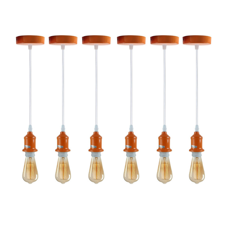 Iymona 6 - Light Single Pendant, Orange