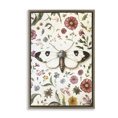 Cadre flottant White Moth & Botanicals, design par The Dutch Lady