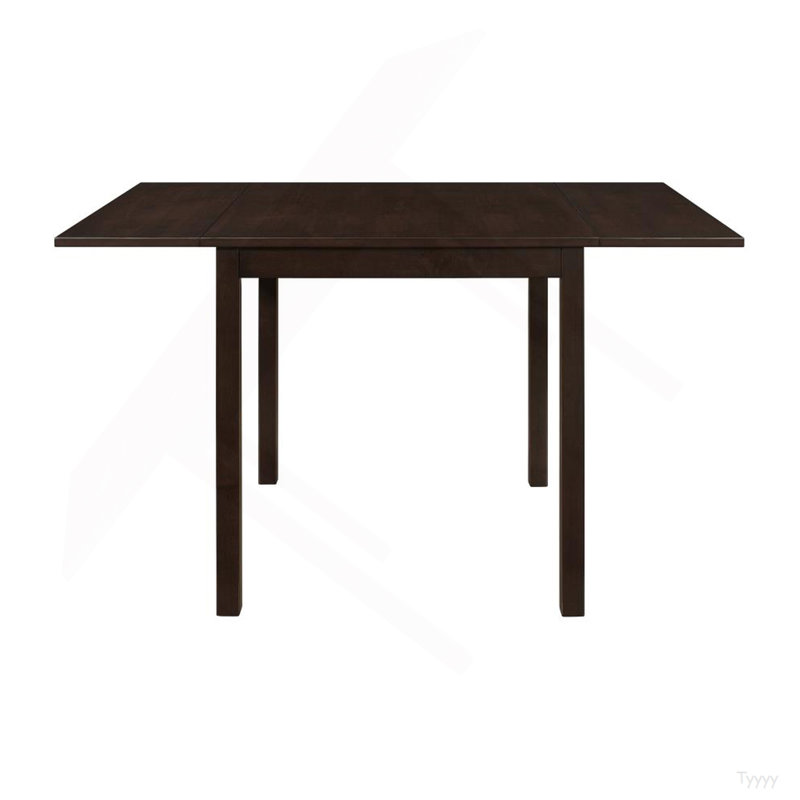 Rectangular 52-Inch Extension Dining Table, Cappuccino