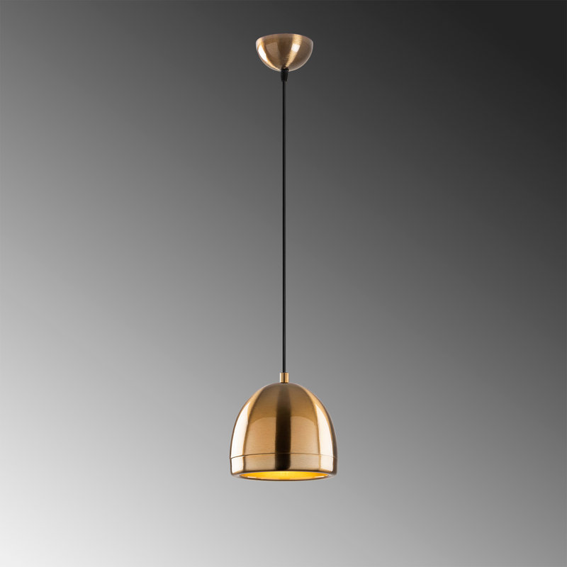 Luminaire suspendu 1 lumière Potosi, Doré
