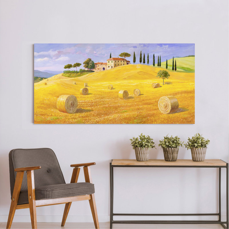 Hills In Tuscany by Adriano Galasso - Wrapped Canvas Print, 35 cm H x 70 cm W