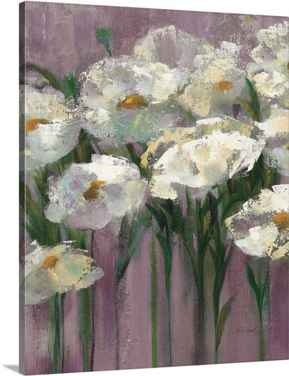 «Anemones» par Anieyah, reproduction d'art sur toile, H 20 po x l 16 po x P 1,25 po