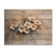 Or blanc Garden Blossom Violets II - impression de bois de violette - sur bois de pin naturel-1700810043