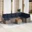 Ensemble de canapé de jardin avec coussin 9 pièces vidaXL-1195862013