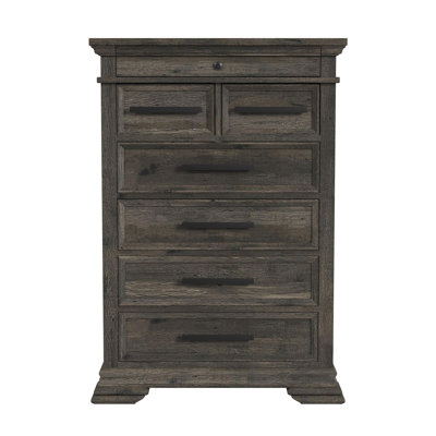 Girven 6-Drawer Chest in Charcoal