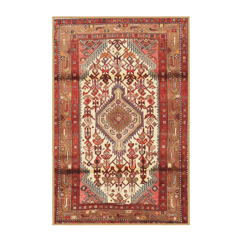 Tapis rouge à motif sud-ouest, Rectangle 2 pi x 3 pi