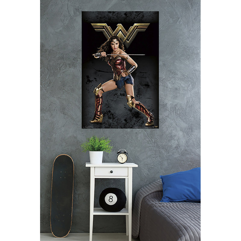 « justice league », impression sur papier femme wonder