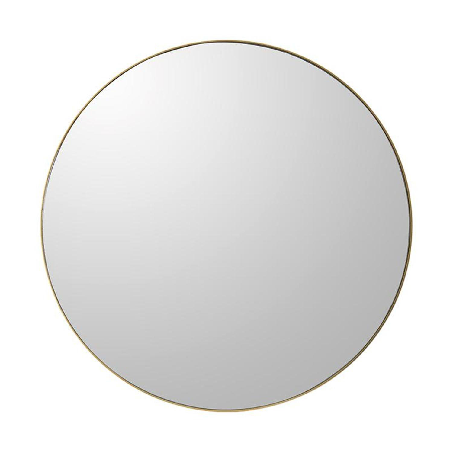 Eaton Round Mirror, Gold, 30" x 30"