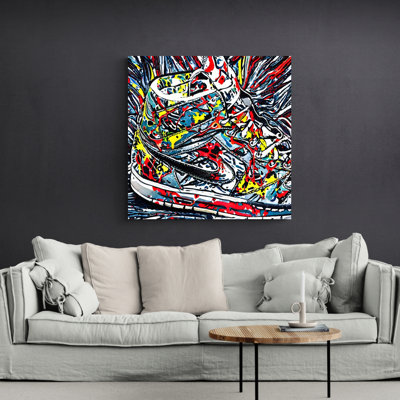 «Air Jordan 5» par Stephen Chambers, impression sur toile tendue
