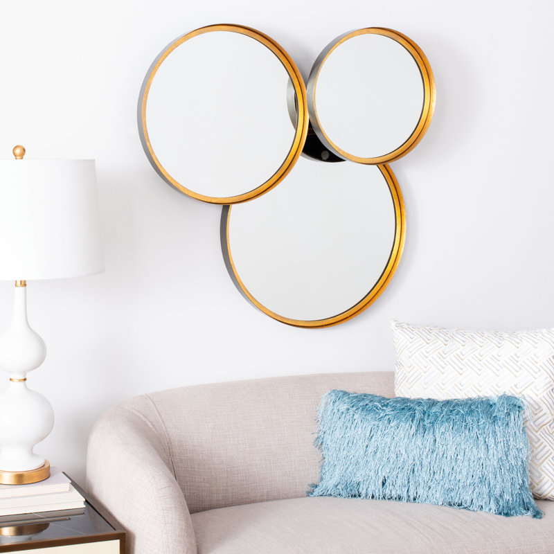 Effiom Mirror, Gold/Black