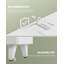Under Sink Bathroom Cabinet, Under Sink Cabinet with 2 Drawers, Bathroom Sink Unit for Washbasins with Pedestal and Feet, Bathroom Vanity Unit, White 